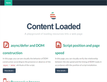 Tablet Screenshot of contentloaded.com